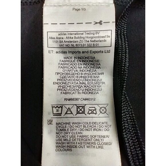 Adidas Running Women’s XS Black Climacool Legging Pants Mesh Ankle Zip - Picture 8 of 15